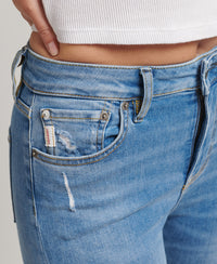 Organic Cotton High Rise Skinny Denim Jeans - Spring Vintage Custom - Superdry Singapore