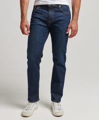 Organic Cotton Slim Straight Jeans - Rutgers Dark Ink - Superdry Singapore