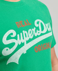 Vintage Logo Soda Pop T-Shirt - Drop Kick Green - Superdry Singapore