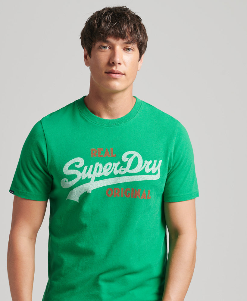 Vintage Logo Soda Pop T-Shirt - Drop Kick Green - Superdry Singapore