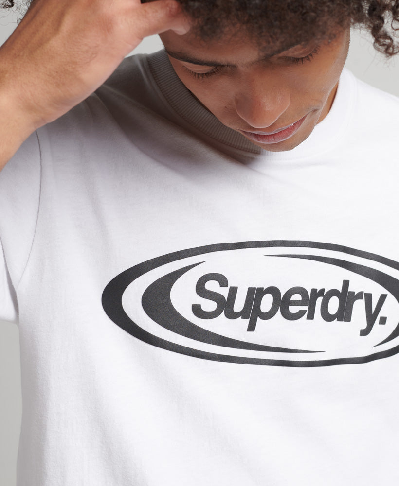 Game On 90s Logo T-Shirt - Bright White - Superdry Singapore