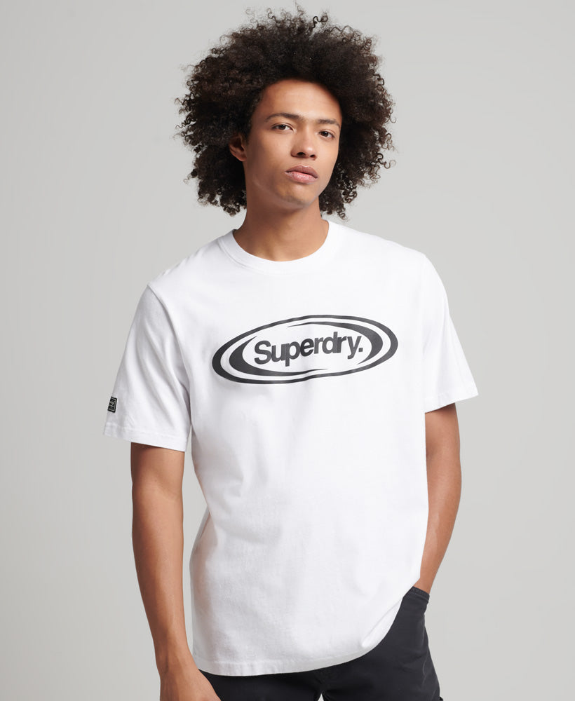 Game On 90s Logo T-Shirt - Bright White - Superdry Singapore