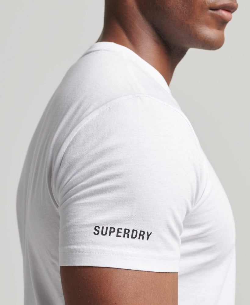 Organic Cotton Core Loose Short Sleeve T-Shirt - White - Superdry Singapore