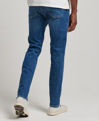 Organic Cotton Slim Jeans - Stanton Bright Blue Rip - Superdry Singapore