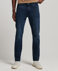 Organic Cotton Slim Jeans - Vanderbilt Ink Worn - Superdry Singapore