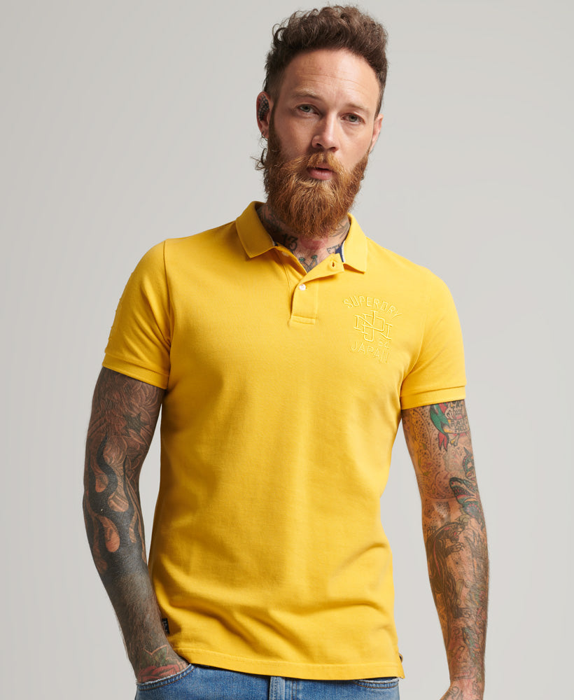 Superstate Short Sleeved Polo Shirt - Springs Yellow - Superdry Singapore