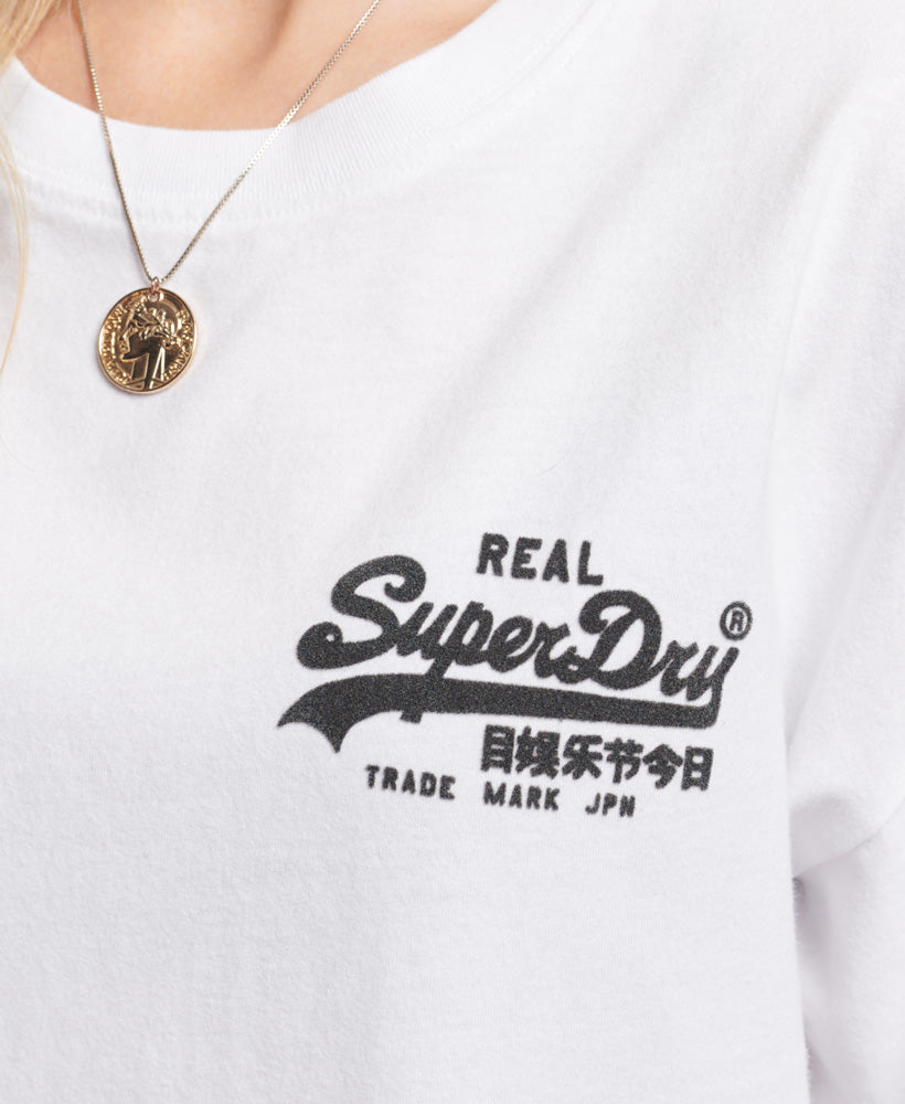 Vintage Logo Box Fit T-Shirt - Optic - Superdry Singapore