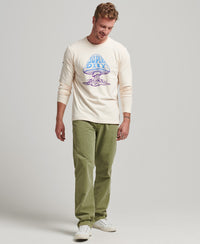 Psych Rock Long Sleeve Top - Oatmeal - Superdry Singapore
