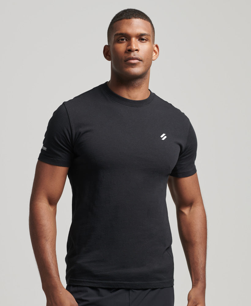 Organic Cotton Core Loose Short Sleeve T-Shirt - Black - Superdry Singapore