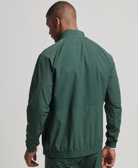 Stretch Woven Track Top - Eagle Green - Superdry Singapore