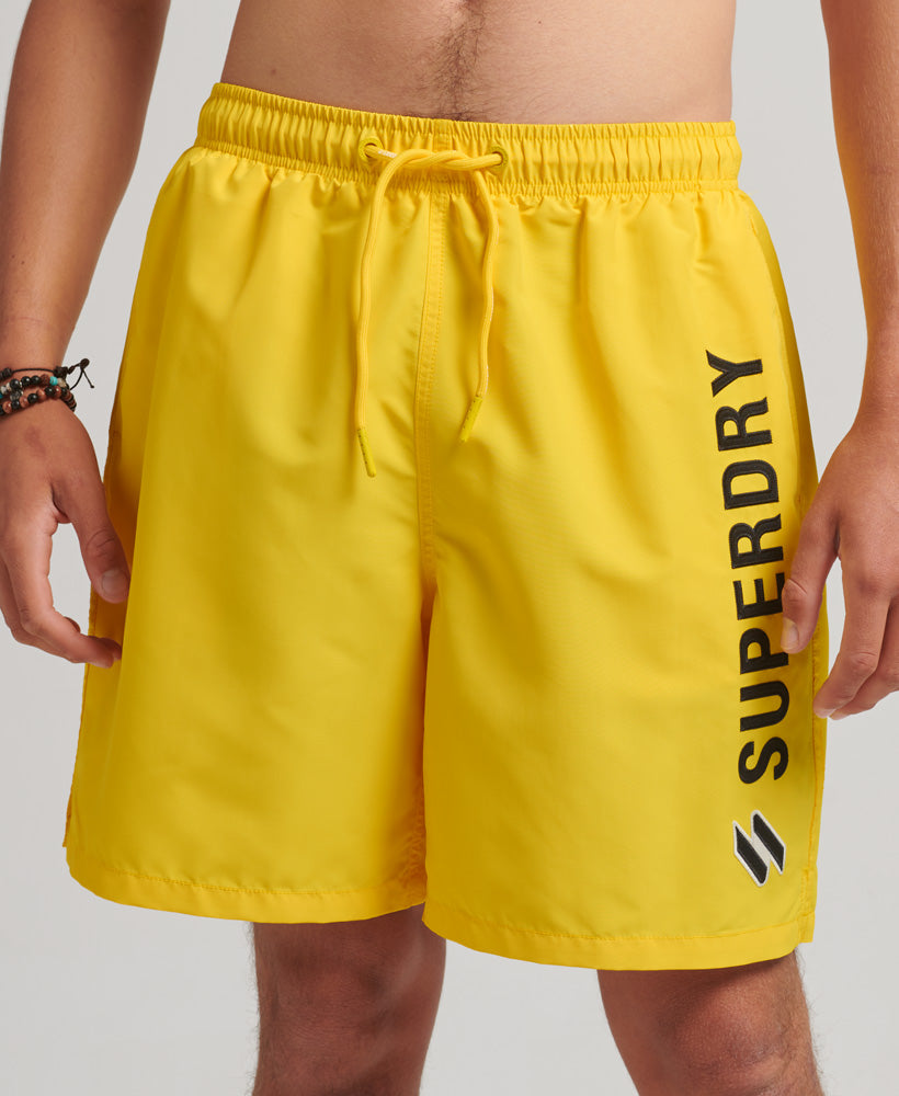Applique 19 Inch Swimshorts - Marine Yellow - Superdry Singapore