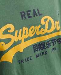 Vintage Logo Heritage Long Sleeve Top - Drius Green - Superdry Singapore