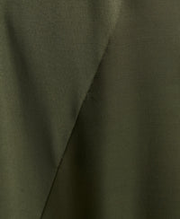 Fabric Mix Dress - Ivy Green - Superdry Singapore