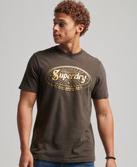 Lightning Workwear Logo T-Shirt - Vintage Black - Superdry Singapore