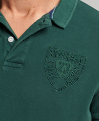 Superstate Short Sleeved Polo Shirt - Enamel Green - Superdry Singapore