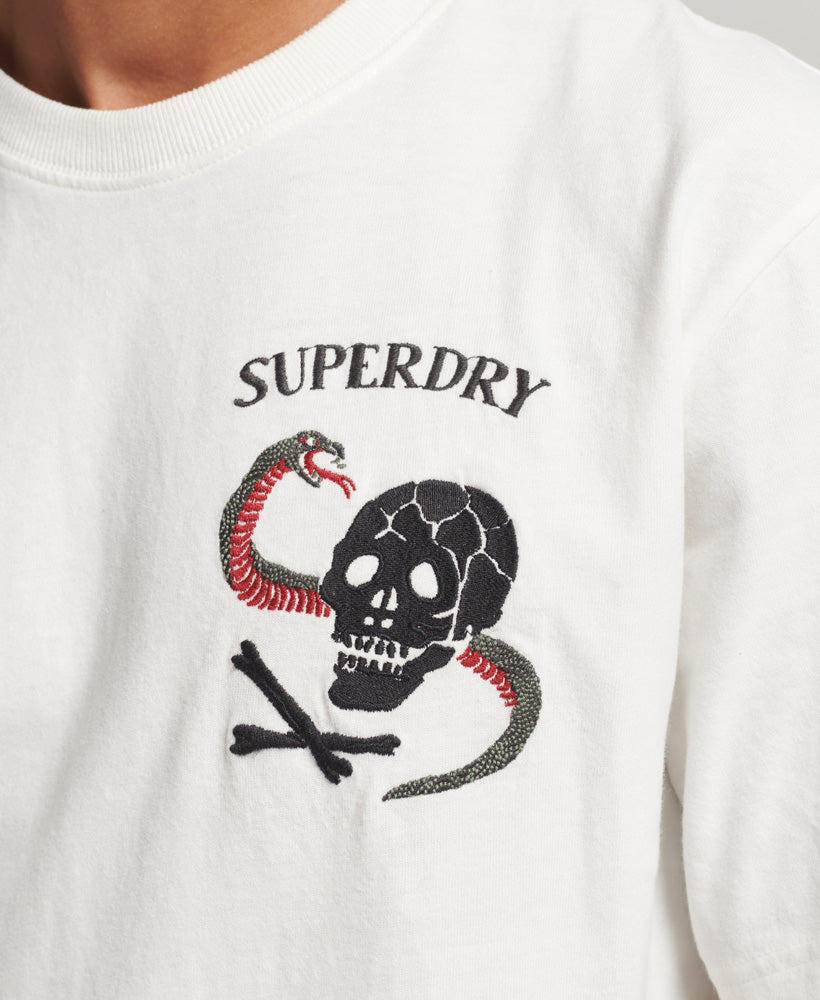 Suika Graphic T-Shirt - New Chalk - Superdry Singapore