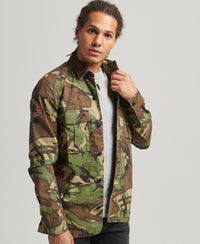 Patched Military Shirt - Outline Camo Dark - Superdry Singapore