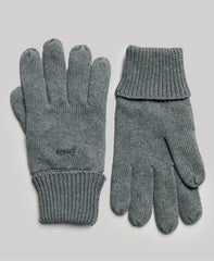 Vintage Logo Gloves - Rich Charcoal Marl