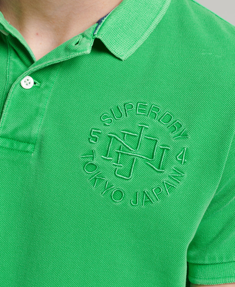 Superstate Short Sleeved Polo Shirt - Kelly Green - Superdry Singapore