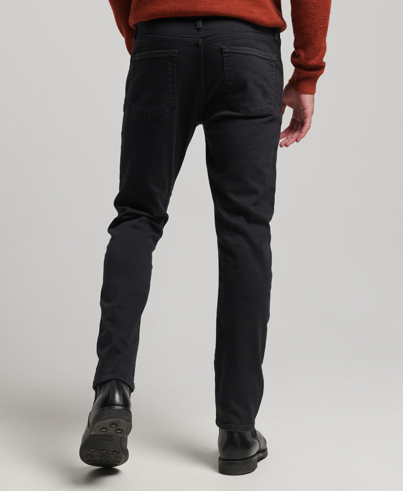 Organic cotton Slim Fit Jeans - Grey Wash Out - Superdry Singapore