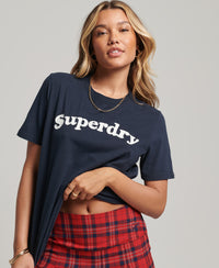 Cooper Classic 70S Logo T-Shirt - Eclipse Navy - Superdry Singapore