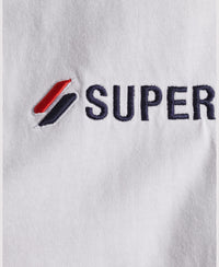 Logo Applique Loose T-Shirt - Optic - Superdry Singapore
