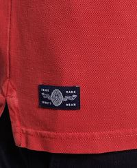 Superstate Short Sleeved Polo Shirt - Varsity Red - Superdry Singapore