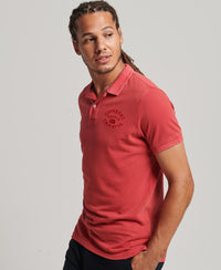 Superstate Short Sleeved Polo Shirt - Varsity Red - Superdry Singapore