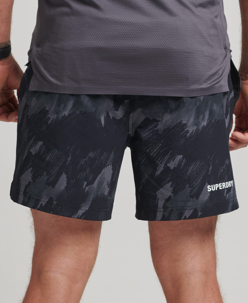 Core Woven Multi Sport Shorts - Brush Camo Dark - Superdry Singapore