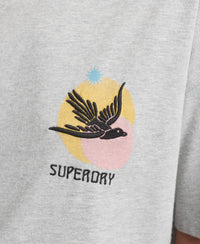 Nomadic Folk T-Shirt - Grey Marl - Superdry Singapore