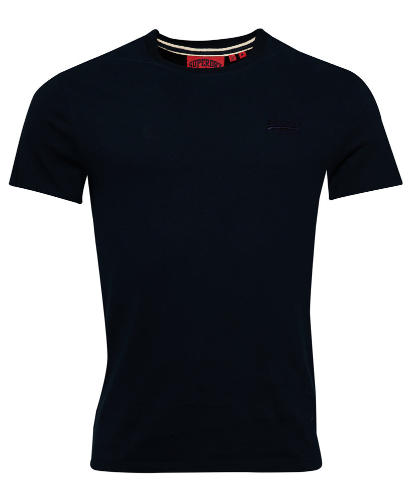 Organic Cotton Essential Logo T-Shirt - Eclipse Navy - Superdry Singapore