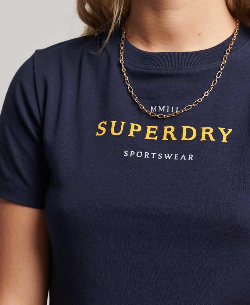 Graphic Tiny T-Shirt - Rich Navy - Superdry Singapore