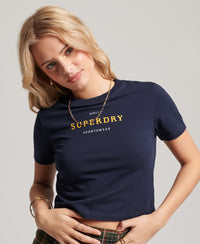 Graphic Tiny T-Shirt - Rich Navy - Superdry Singapore