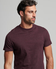 Organic Cotton Essential Logo T-Shirt - Deepest Burgundy Grit