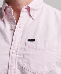 Oxford Short Sleeve Shirt - City Pink - Superdry Singapore