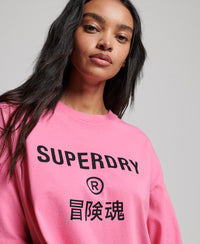 Organic Cotton Core Sport T-Shirt - Marne Pink - Superdry Singapore