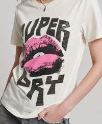 Lo-fi Poster T-Shirt - Winter White - Superdry Singapore