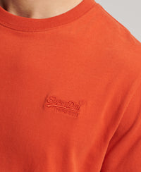 Organic Cotton Essential Logo T-Shirt - Denim Co Rust Orange - Superdry Singapore