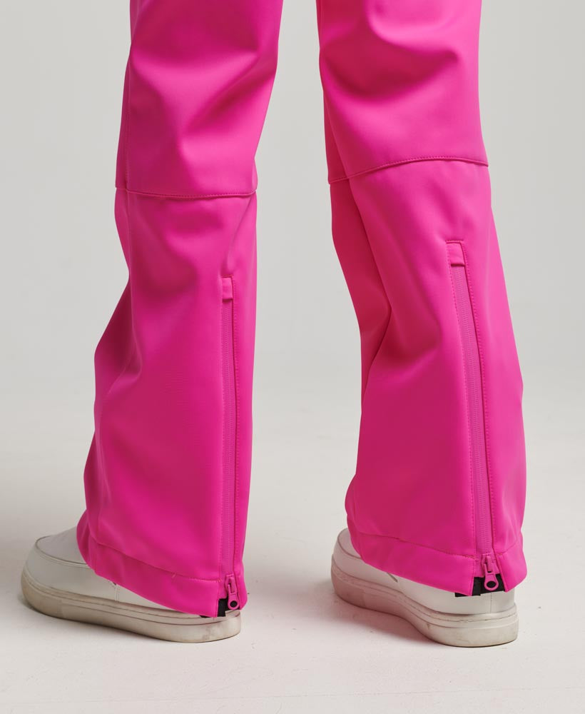 Ski Softshell Slim Trousers - Hyper Magenta Pink - Superdry Singapore