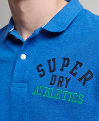 Superstate Polo Shirt - Varsity Blue Marl - Superdry Singapore