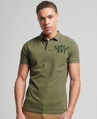 Superstate Polo Shirt - Thrift Olive Marl - Superdry Singapore