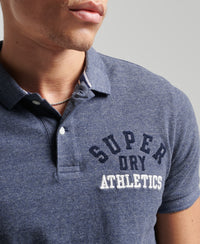 Superstate Polo Shirt - Navy Marl - Superdry Singapore