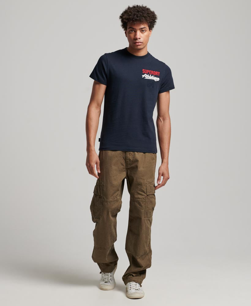 Embroidered Superstate Athletic Logo T-Shirt - Eclipse Navy - Superdry Singapore