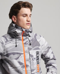 Ski Freestyle Core Jacket - Ice Grey Tiger Camo - Superdry Singapore
