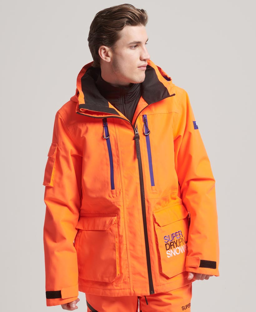 Ski Ultimate Rescue Jacket - Neon Sun Orange - Superdry Singapore