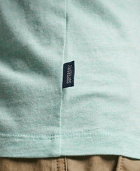 Organic Cotton Essential Logo T-Shirt - Light Mint Green Marl - Superdry Singapore