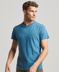 Organic Cotton Essential Logo T-Shirt - Alaskan Blue Marl - Superdry Singapore