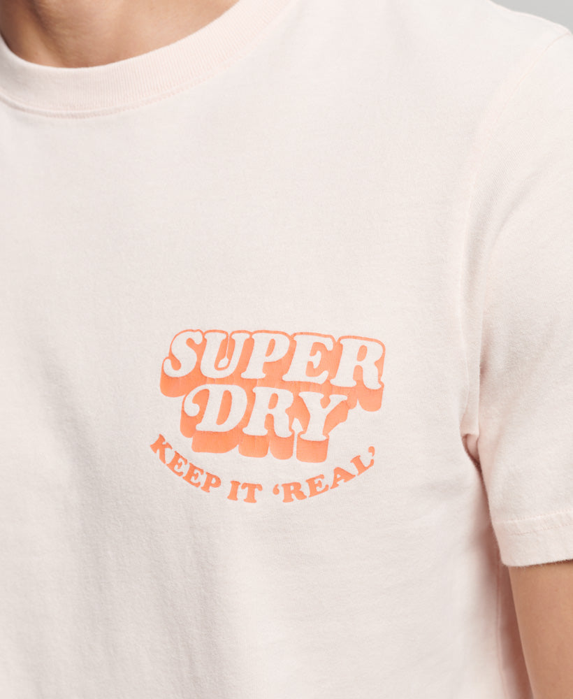 Vintage Cooper Classic T-Shirt - Pink Clay - Superdry Singapore