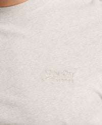 Organic Cotton Essential Logo T-Shirt - Oat Cream Marl - Superdry Singapore