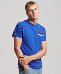 Embroidered Superstate Athletic Logo T-Shirt - Regal Blue